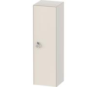 Duravit Blanco Tulipán gabinete de media altura, anchura 400 x profundidad 360mm, 1 parada de la puerta derecha con la manija, WT1333R3939, Color: Nórdico Seda blanca laca mate