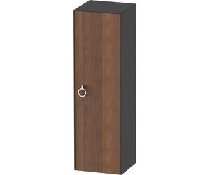 Duravit Blanco Tulipán gabinete de media altura, anchura 400 x profundidad 360mm, 1 parada de la puerta derecha con la manija, WT1333R77H1, Color: Cuerpo: grafito alto brillo, frente: nogal americano