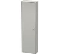 Duravit Brioso Armario alto 177.052,0x24,0 cm, 1 puerta, abatible a la izquierda, 1 balda de madera, 3 baldas de cristal, BR1321L0707, Color: Concreto gris mate Decor, Manija Concreto gris mate