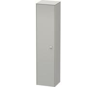 Duravit Brioso Armario alto 177,0x42,0x36,0 cm, 1 puerta, abatible a la izquierda, 1 balda de madera, 3 baldas de cristal, BR1330L0707, Color: Concreto gris mate Decor, Manija Concreto gris mate
