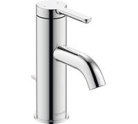 Duravit C.1 mezclador monomando de lavabo S, con juego de desagüe, proyección de 91mm, C11010001010, Color: cromado