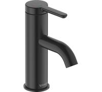 Duravit C.1 mezclador monomando de lavabo S, FreshStart, Minusflow, proyección 91mm, sin juego de desagüe, C11013002046, Color: Negro Mate