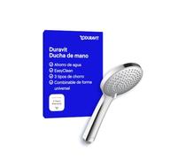 Duravit cabezal de ducha universal, con 3 tipos de chorro (Rain, Intense, Soft), ducha de mano redonda (Ø 110 mm), cabezal de ducha con función de ahorro de agua MinusFlow, fácil de limpiar