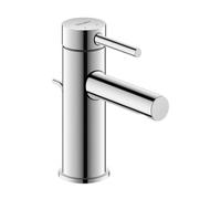 Duravit Circle Mezclador monomando de lavabo S Minusflow, con juego de desagüe, proyección de 100 mm, cromo, CE1012001010