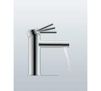 Duravit Circle Mezclador monomando de lavabo M Minusflow, sin juego de desagüe, 117 mm de saliente, cromo, CE1022002010