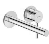 Duravit Circle Mezclador monomando de lavabo, proyección de 200 mm, oculto, sin desagüe automático, cromo, CE1070004010