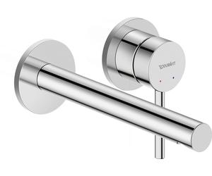 Duravit Circle Mezclador monomando de lavabo, proyección de 200 mm, oculto, sin juego de desagüe, cromo, CE1070004010