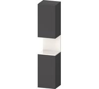 Duravit Collection One armario alto, apertura a la derecha, 400x360x1760mm, nicho blanco alto brillo, QA1346R22490000, Color: Grafito mate