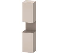 Duravit Collection One armario alto, apertura a la izquierda, 400x360x1760mm, nicho basalto mate, QA1346L43910010, Color: Gris topo mate/con iluminaciÃ³n de nicho