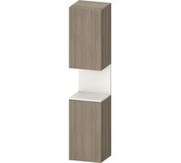 Duravit Collection One armario alto, apertura a la izquierda, 400x360x1760mm, nicho blanco super mate, QA1346L84350010, Color: Roble terracota/con iluminaciÃ³n de nicho