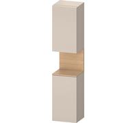 Duravit Collection One armario alto, apertura a la izquierda, 400x360x1760mm, nicho roble natural, QA1346L30830010, Color: Taupe supermatt/con iluminaciÃ³n de nicho