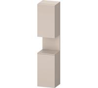 Duravit Collection One armario alto, apertura a la izquierda, 400x360x1760mm, nicho taupe mate, QA1346L91910010, Color: Gris topo mate/con iluminaciÃ³n de nicho