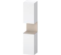 Duravit Collection One armario alto, apertura a la izquierda, 400x360x1760mm, nicho taupe supermatt, QA1346L83180000, Color: Blanco Mate