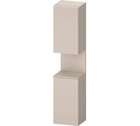Duravit Collection One armario alto, apertura a la izquierda, 400x360x1760mm, nicho taupe supermatt, QA1346L83910010, Color: Gris topo mate/con iluminaciÃ³n de nicho
