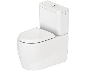 Duravit Collection One inodoro de pie, para combinación, lavado, salida variable, 390x660x400mm, sin borde, 2021092000, Color: Blanco con HygieneGlaze