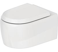 Duravit Collection One inodoro suspendido, lavabo, 385x570x360mm, salida: horizontal, sin borde, fijación oculta, 2583092000, Color: Blanco con HygieneGlaze