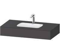Duravit Collection One lavabo empotrado con consola, 1000x550x170mm, QA4691049490000, Color: Grafito mate
