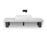 Duravit Collection One lavabos sobre encimera, 600x400mm, sin rebosadero, pulido, Soft Edge, rectangular, 2383600079, Color: sin orificio para grifo
