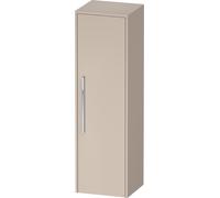Duravit D-Code armario de media altura, 1 puerta con tope a la derecha, 400x360x1320mm, con tirador, DC1338R10910000, Color: Carcasa de color topo mate, tirador cromado de alto brillo