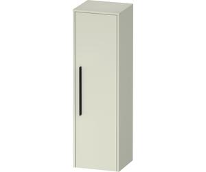 Duravit D-Code armario de media altura, 1 puerta con tope a la derecha, 400x360x1320mm, con tirador, DC1338RBDHH0000, Color: Cuerpo verde pÃ¡lido mate, mango negro diamante mate