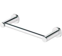 Duravit D-Code Barra de Apoyo para bañera, Barra de Apoyo para el baño Que también Sirve como toallero, Barra para bañera, Barra para Ducha, Barra de Seguridad, 25 cm de Longitud, cromada