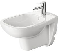 Duravit D-Code bidé de pared, con agujero para grifo, con rebosadero, 355x545x350mm, blanco alto brillo, 2257150000