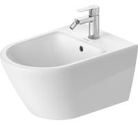 Duravit D-Code bidé suspendido, 1 orificio de grifería, 540x360x400mm, fijación oculta, blanco brillo intenso, 27271500002