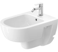 Duravit D-Code bidé suspendido, con agujero para grifo, con rebosadero, 370x540x340mm, blanco alto brillo, 2723150000