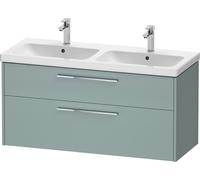 Duravit D-Code conjunto de muebles, lavabo con mueble, 1184x460x555mm, DC0295010HG0000, Color: Carcasa verde fiordo mate, tirador cromado brillante