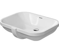 Duravit D-Code lavabo encastrado, sin agujero para grifo, con rebosadero, 560x430x210mm, blanco alto brillo, 0338560000