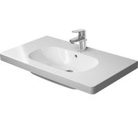 Duravit D-Code lavabo 85x48 cm rectangular clásico-para mueble-con encimera blanco brillante 03428500002