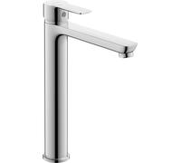 Duravit D-Code Mezclador monomando de lavabo XL FreshStart y Minusflow, independiente, DC1043002010, Color: Cromo alto brillo