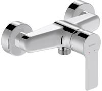 Duravit D-Code - Grifo de ducha para 1 consumidor, grifo de bañera con válvula antirretorno, mezclador monomando con sistema de mezcla de cerámica, cromado