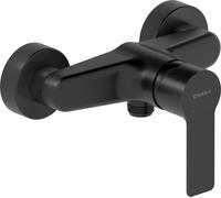 Duravit D-Code Mezclador monomando de superficie para ducha, DC4230001046, Color: Negro Mate
