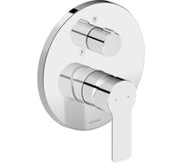 Duravit D-Code mezclador monomando empotrado para ducha, 2 consumidores, DC4210012010, Color: Cromo alto brillo