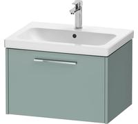 Duravit D-Code Mueble bajo Lavabo, 1 cajón, 634x460mm, con Tirador, DC4666010HG0000, Color: Verde fiordo Mate