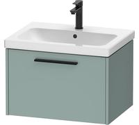 Duravit D-Code Mueble bajo Lavabo, 1 cajón, 634x460mm, con Tirador, DC46660BDHG0000, Color: Verde fiordo Mate