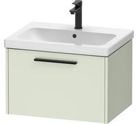 Duravit D-Code Mueble bajo Lavabo, 1 cajón, 634x460mm, con Tirador, DC46660BDHH0000, Color: Verde pálido Mate
