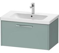 Duravit D-Code Mueble bajo Lavabo, 1 cajón, 784x460mm, con Tirador, DC4667010HG0000, Color: Verde fiordo Mate