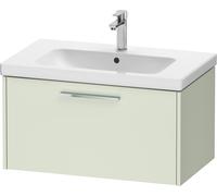 Duravit D-Code mueble bajo lavabo, 1 cajón, 784x460mm, con tirador, DC4667010HH0000, Color: Cuerpo verde pálido mate, tirador cromado de alto brillo
