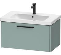 Duravit D-Code Mueble bajo Lavabo, 1 cajón, 784x460mm, con Tirador, DC46670BDHG0000, Color: Verde fiordo Mate