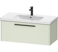 Duravit D-Code Mueble bajo Lavabo, 1 cajón, 984x460mm, con Tirador, DC46680BDHH0000, Color: Verde pálido Mate