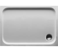 Plato de ducha Duravit D-Code, 1000x700mm, rectangular, versión empotrada, 720093000000000, Color: Blanco