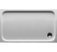 Plato de ducha Duravit D-Code, 1200x700mm, rectangular, versión empotrada, 720094000000000, Color: Blanco