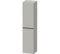 Duravit D-Neo armario alto, 400x1760x360mm, 1 puerta, apertura a la derecha, 5 estantes de cristal, tirador negro diamante, DE1328RBD070000, Color: DecoraciÃ³n gris hormigÃ³n mate