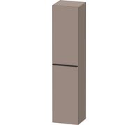 Duravit D-Neo armario alto, 400x1760x360mm, 1 puerta, apertura a la derecha, 5 estantes de cristal, tirador negro diamante, DE1328RBD430000, Color: Decoración Basalto Mate