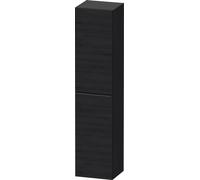 Duravit D-Neo armario alto, 400x1760x360mm, 1 puerta, apertura a la derecha, 5 estantes de cristal, tirador negro diamante, DE1328RBD160000, Color: Decoración roble negro