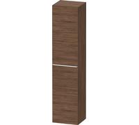 Duravit D-Neo armario alto, 400x1760x360mm, 1 puerta, apertura a la izquierda, 5 baldas de cristal, tirador cromo, DE1328L10210000, Color: DecoraciÃ³n en nogal oscuro