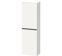 Duravit D-Neo armario de media altura, bisagra de puerta en ambos lados, 400x240x1320mm, tirador negro diamante, DE011801818, Color: Blanco Mate Decoración