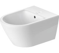 Duravit D-Neo bidé mural, fijación oculta, 1 agujero para grifo, con rebosadero, incl. Durafix, 370x540x400mm, blanco brillo intenso, 2294150000